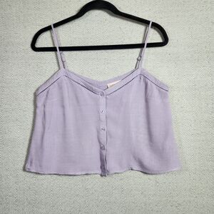 Millie Rose Lavender Purple Womens S Camisole Top Spagetti Strap Tank